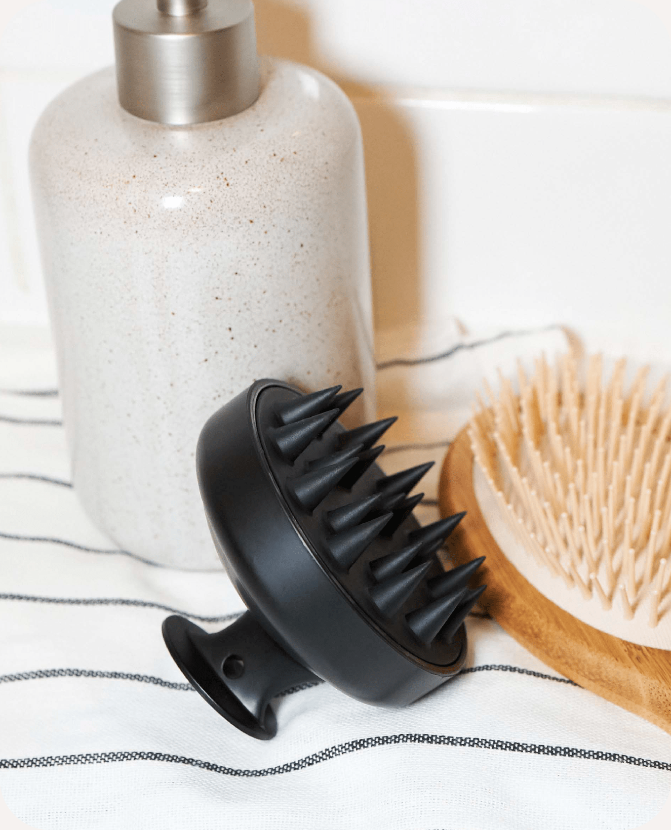 Apotecari, scalp brush, 5-in-1 Scalp brush, scalp, massage, hair, growth, daily, routine