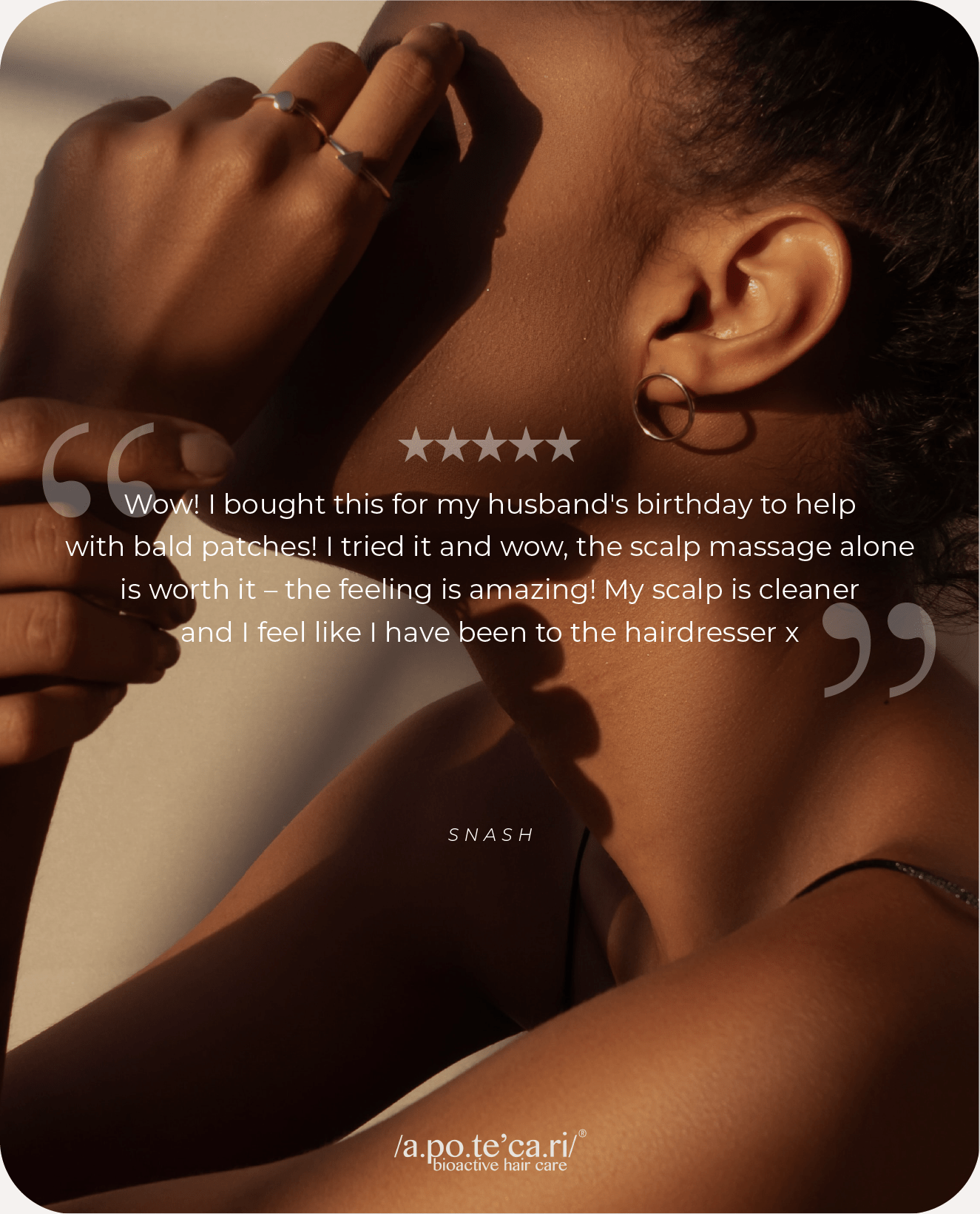 Apotecari, scalp brush, 5-in-1 Scalp brush, scalp, massage, hair, growth, testimonial