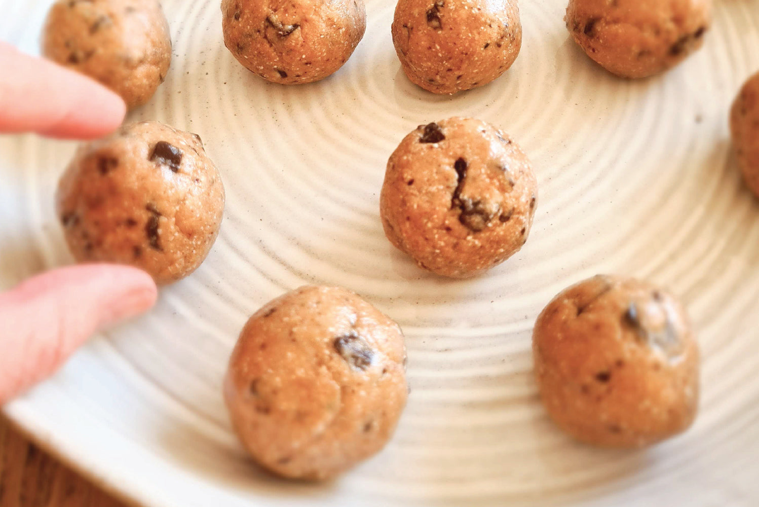 “Cookie Dough” Balls with a Protein Twist