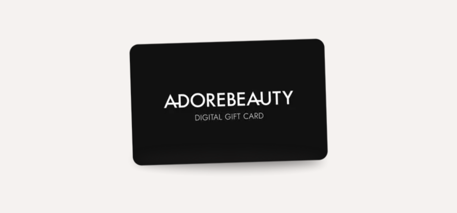 Adore Beauty digital gift card on a white background